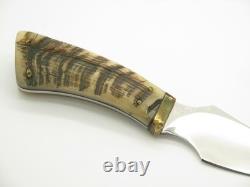 1995 Chuck Bowen The Knifeman Alaska Custom Ram Horn Fixed Blade Hunting Knife 1995 Chuck Bowen The Knifeman Alaska Custom Ram Horn Fixed Blade Hunting Knife