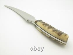 1995 Chuck Bowen The Knifeman Alaska Custom Ram Horn Fixed Blade Hunting Knife