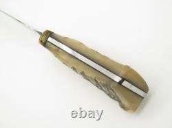 1995 Chuck Bowen The Knifeman Alaska Custom Ram Horn Fixed Blade Hunting Knife