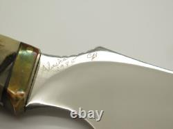 1995 Chuck Bowen The Knifeman Alaska Custom Ram Horn Fixed Blade Hunting Knife