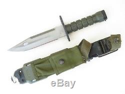 1996 Buck 188 Civilian Bayonet Survival Fixed Blade Combat Bowie Knife & Sheath