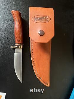 2002 Marbles fixed blade Plainsmen knife with sheath