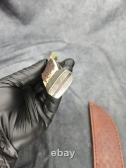 2003 CASE XX 647-5 SS Slab Side Hunter Fixed Blade Knife Needs Some TLC