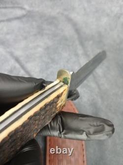 2003 CASE XX 647-5 SS Slab Side Hunter Fixed Blade Knife Needs Some TLC