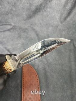 2003 CASE XX 647-5 SS Slab Side Hunter Fixed Blade Knife Needs Some TLC