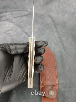 2003 CASE XX 647-5 SS Slab Side Hunter Fixed Blade Knife Needs Some TLC