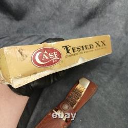 2003 CASE XX 647-5 SS Slab Side Hunter Fixed Blade Knife Needs Some TLC
