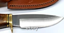 2004 Buck 192 vanguard knife Signed Chuck Buck 08 191 Leather Sheath Nice Knife