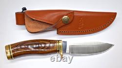 2004 Buck 192 vanguard knife Signed Chuck Buck 08 191 Leather Sheath Nice Knife
