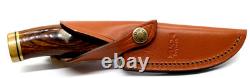 2004 Buck 192 vanguard knife Signed Chuck Buck 08 191 Leather Sheath Nice Knife