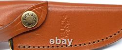 2004 Buck 192 vanguard knife Signed Chuck Buck 08 191 Leather Sheath Nice Knife