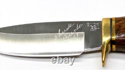 2004 Buck 192 vanguard knife Signed Chuck Buck 08 191 Leather Sheath Nice Knife