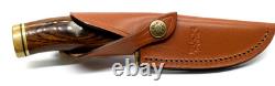 2004 Buck 192 vanguard knife Signed Chuck Buck 08 191 Leather Sheath Nice Knife