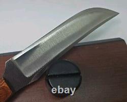 2013 Vintage ANZA 8.75 FIXED BLADE KNIFE 4.25 Trailing BLADE With Leather Sheath