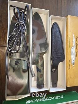 (3) Vintage Parker Cutlery Survival Knife Fixed Blade withsheath Lot
