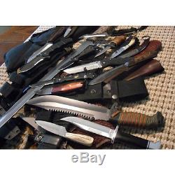 30x USED BOX OF KNIVES LOT HUNTING FOLDING SPRING ASSISTED FIXED BLADE