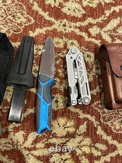 4 GERBER KNIVES Camping Fishing Hunting lot of 4