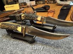 498 Schrade 49er Goldrush Vintage Fixed Blade Hunting Knife No Tang Stamp USA