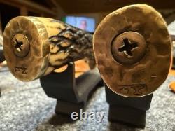 498 Schrade 49er Goldrush Vintage Fixed Blade Hunting Knife No Tang Stamp USA