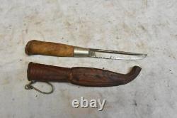 5 Hunting Knives Kauhava Puukko Dagger Finland Herter's Ka-Bar NY J Russell Co