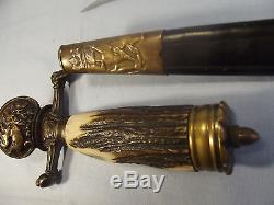 5. Rare German imperial hunting dagger knife sword scabbard WEYERSBERG SOLINGEN