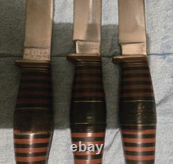 6-1932 CASE'S TESTED XX Fixed Blade Stacked Leather Knife. CASE BRADFORD, PA LOT