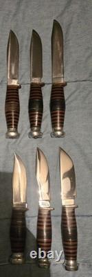 6-1932 CASE'S TESTED XX Fixed Blade Stacked Leather Knife. CASE BRADFORD, PA LOT