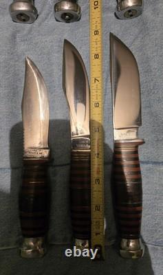 6-1932 CASE'S TESTED XX Fixed Blade Stacked Leather Knife. CASE BRADFORD, PA LOT