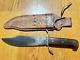 60's 1st Variant WESTERN Colorado W49 Carbon Bowie Hunting Knife With Sheath