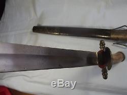 7. Old German hunting dagger knife sword sword with scabbard