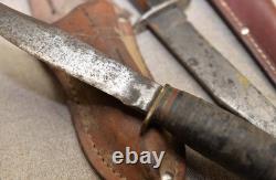 7 hunting knives collectible sheath knife Case, Marbles, Schrade H-15 & more lot