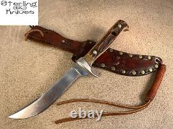 8-3/4 OA 1971 Puma 6394 Handmade Solingen Germany Hunter's Companion Stag Knife