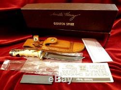 80s RARE AMERICAN Vintage SCHRADE USA 153UH Bowie HUNTING KNIFE & CASE /BOX SET