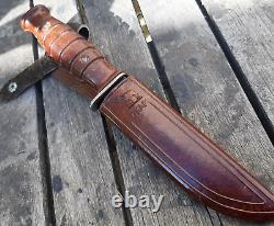 88g Okapi Hunting Knife Made in Germany With Original Leather Sheath 1960's Old