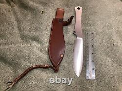 A Bowen Knife, 5 1/2' Blade, Sleek Vintage, Looks Brand New With Sheath