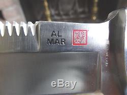 AL MAR SERE 1997 Fixed Blade Knife Seki Japan withSheath, Hone Stone