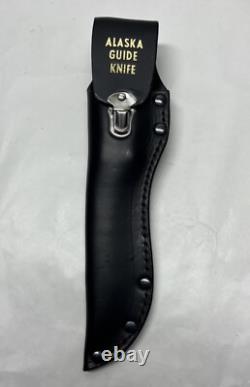 ALASKA Range Hunts GUIDE Knife 10 Knife 5.5 Fixed Blade Leather Sheath 1970