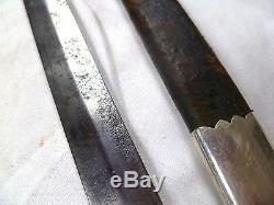 Antique Hunting Sword German Silver Bavaria Austrian Prussian Hanger Sabre Knife