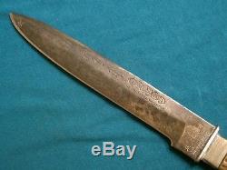 Antique IXL G Wostenholm Rockingham Works Sheffield Stag Hunting Bowie Knife Old