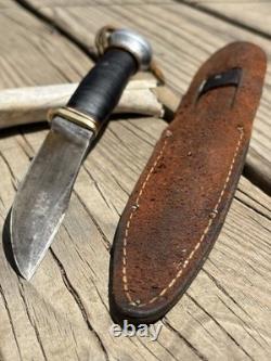 ANTIQUE? Marbles Gladstone Michigan 1916, Woodcraft Hunting Knife WithSheath