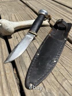 ANTIQUE? Marbles Gladstone Michigan 1916, Woodcraft Hunting Knife WithSheath