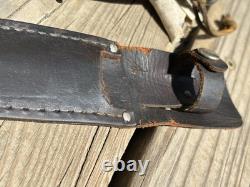 ANTIQUE? Marbles Gladstone Michigan 1916, Woodcraft Hunting Knife WithSheath