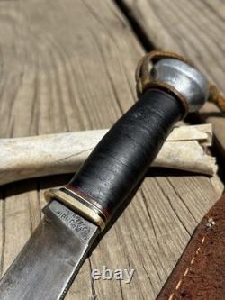 ANTIQUE? Marbles Gladstone Michigan 1916, Woodcraft Hunting Knife WithSheath