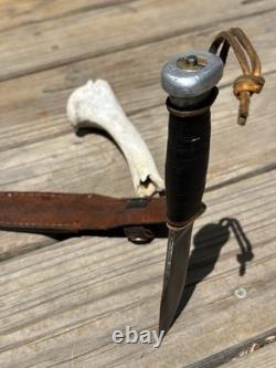 ANTIQUE? Marbles Gladstone Michigan 1916, Woodcraft Hunting Knife WithSheath