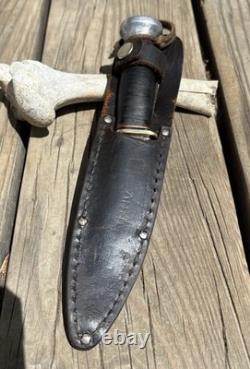 ANTIQUE? Marbles Gladstone Michigan 1916, Woodcraft Hunting Knife WithSheath
