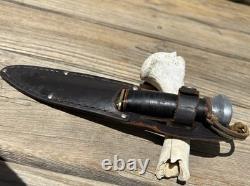 ANTIQUE? Marbles Gladstone Michigan 1916, Woodcraft Hunting Knife WithSheath