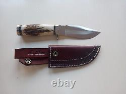 Adam Shaw, S. Africa, Awesome Stag Hunter Knife. 8.5'' with4.5'' Blade. Beautiful