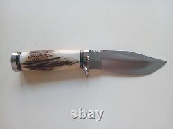 Adam Shaw, S. Africa, Awesome Stag Hunter Knife. 8.5'' with4.5'' Blade. Beautiful