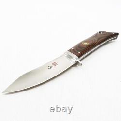 Al Mar Gun Stock Fixed Knife With Leather Sheath