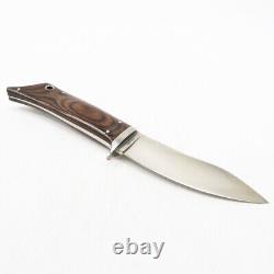 Al Mar Gun Stock Fixed Knife With Leather Sheath